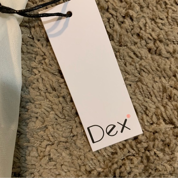 NWT DEX Ivory Oversized Sleeveless Blouse XS - Picture 9 of 9